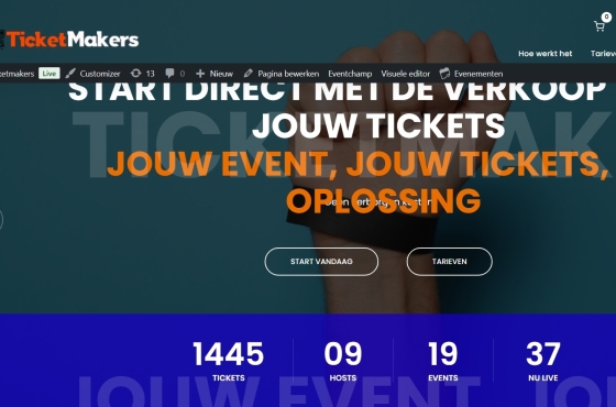 website maken voor ticketverkoop