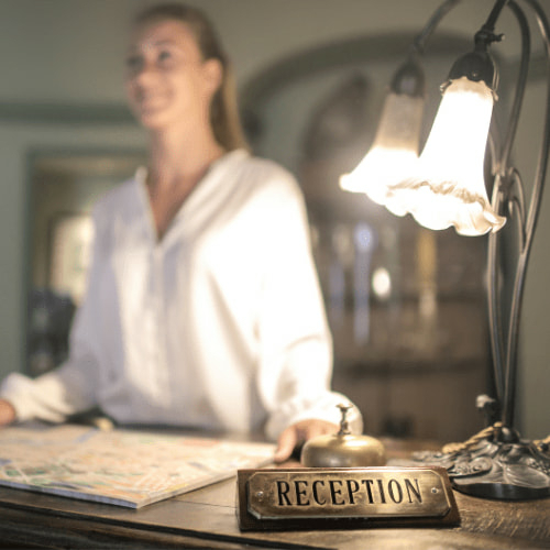 Receptie - Alvento Hotel - Voorbeeld Website voor Hotel