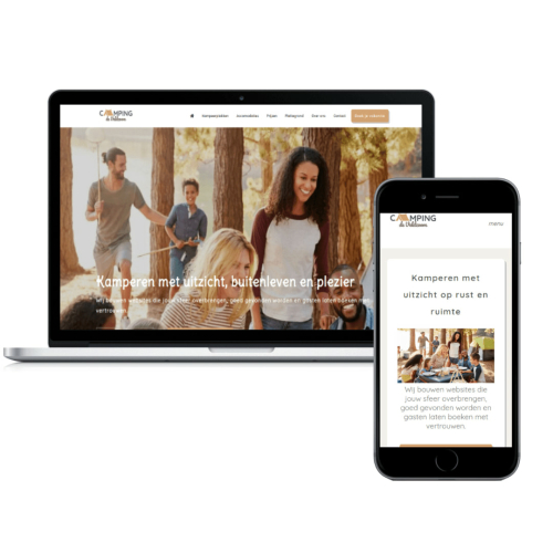 Voorbeeld website Camping - Camping de Veldzoom - Website voor Camping