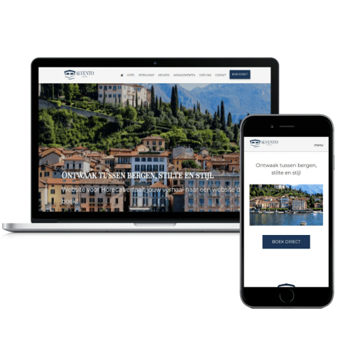 Voorbeeld website Hotel - Alvento Hotel - Website voor Hotel