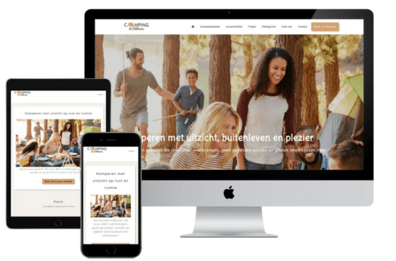Website voor Horeca - Voorbeeld Camping de Veldzoom - Website voor Camping