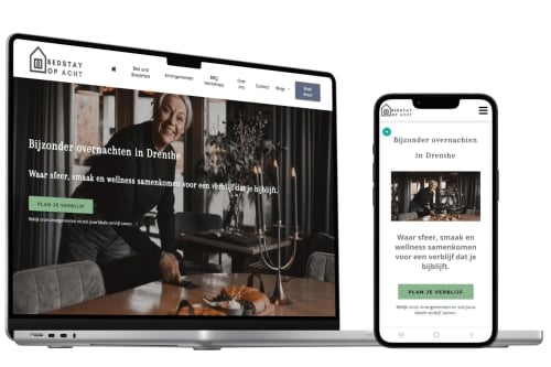 Website voor Horeca - Website Bedstay op 8