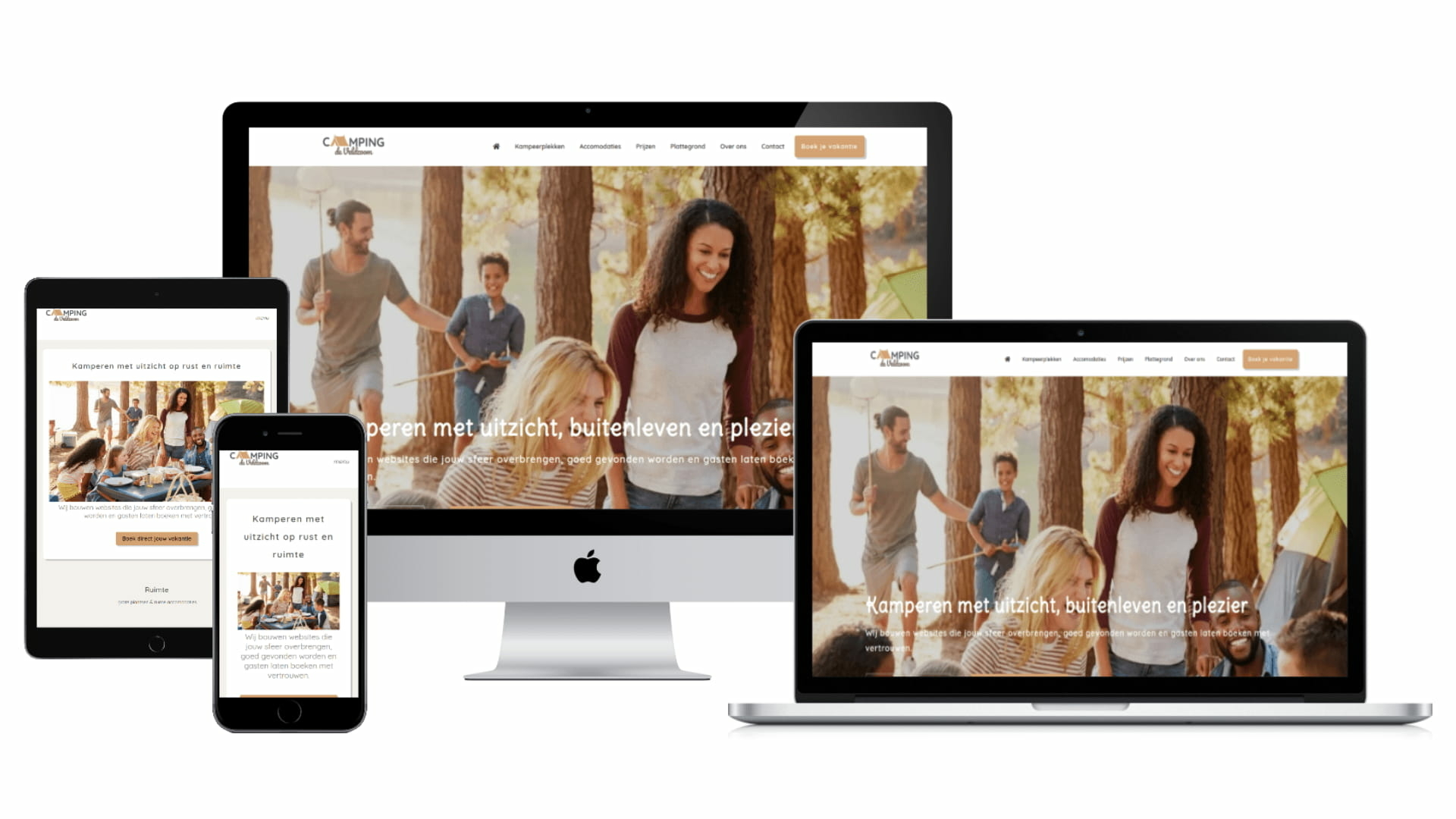 Website voor Horeca - Website voor Camping - Voorbeeld Camping de Veldzoom