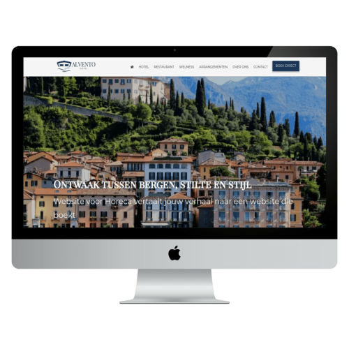 Website voor Hotel - Voorbeeld Website Alvento Hotel - Website voor Horeca