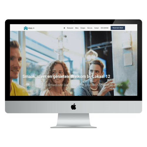 Website voor Restaurant - Voorbeeld Website Restaurant Lokaal 12 - Website voor Horeca