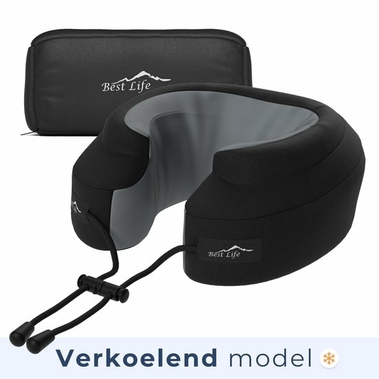 best-life-nekkussen-memory-foam-zwart