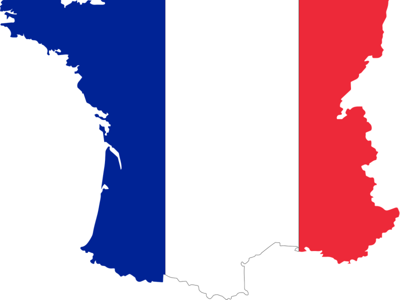 kaart-vlag-frankrijk
