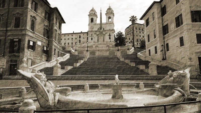 Stedentrip Rome Spaande trappen