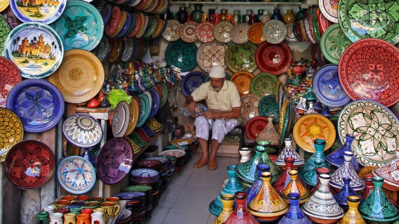 vakantie-naar-turkije-of-marokko-markt-in-marrakech