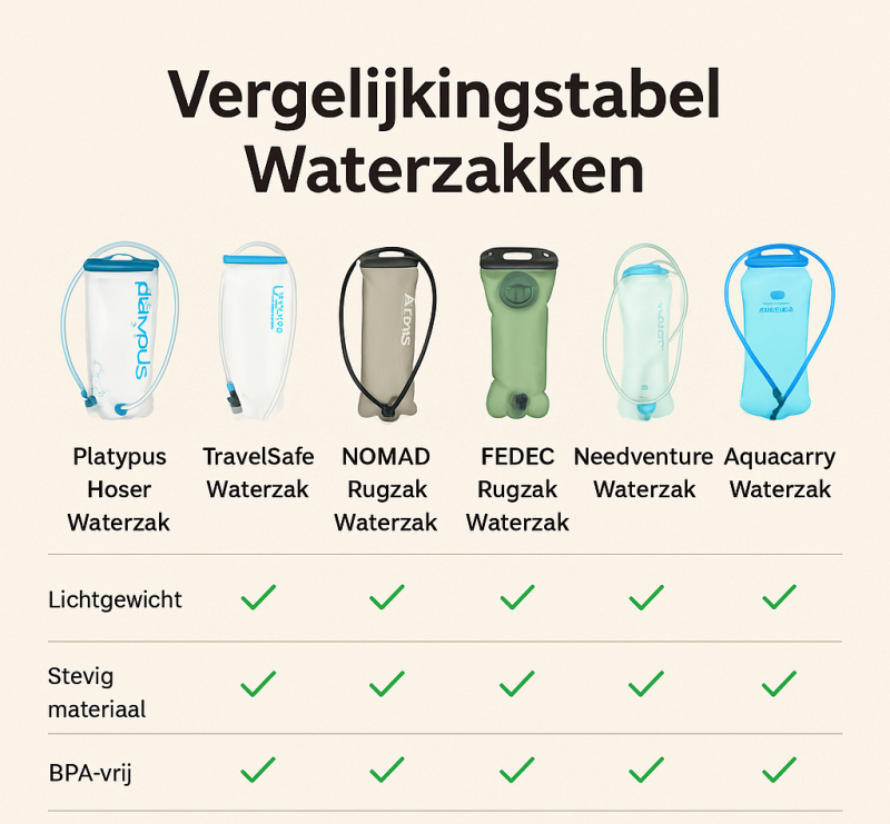 vergelijkstabel-waterzakken-top-6