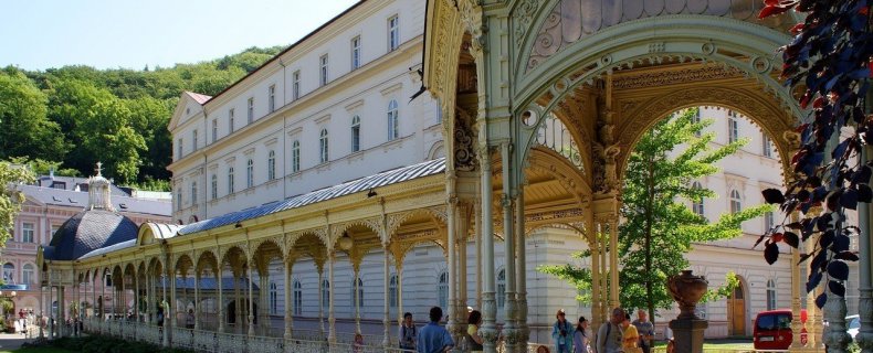 Karlovy Vary, stad van de colonnades