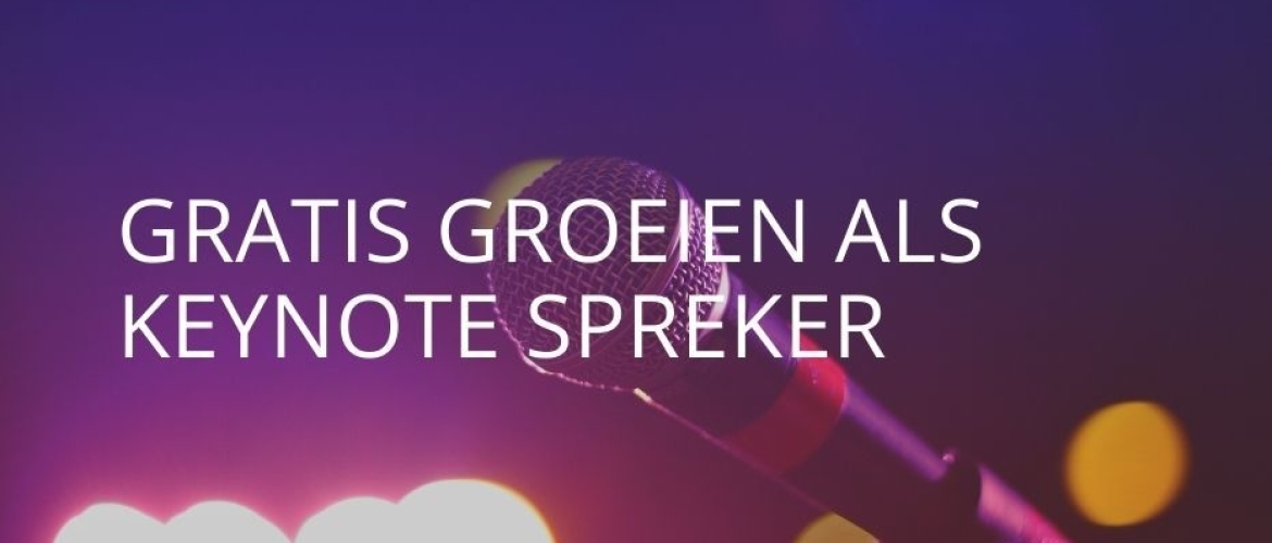 Laat je online community gratis groeien als keynote spreker