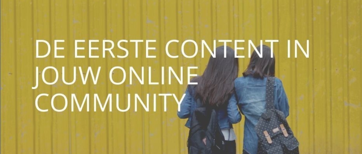 3 soorten content in jouw online community