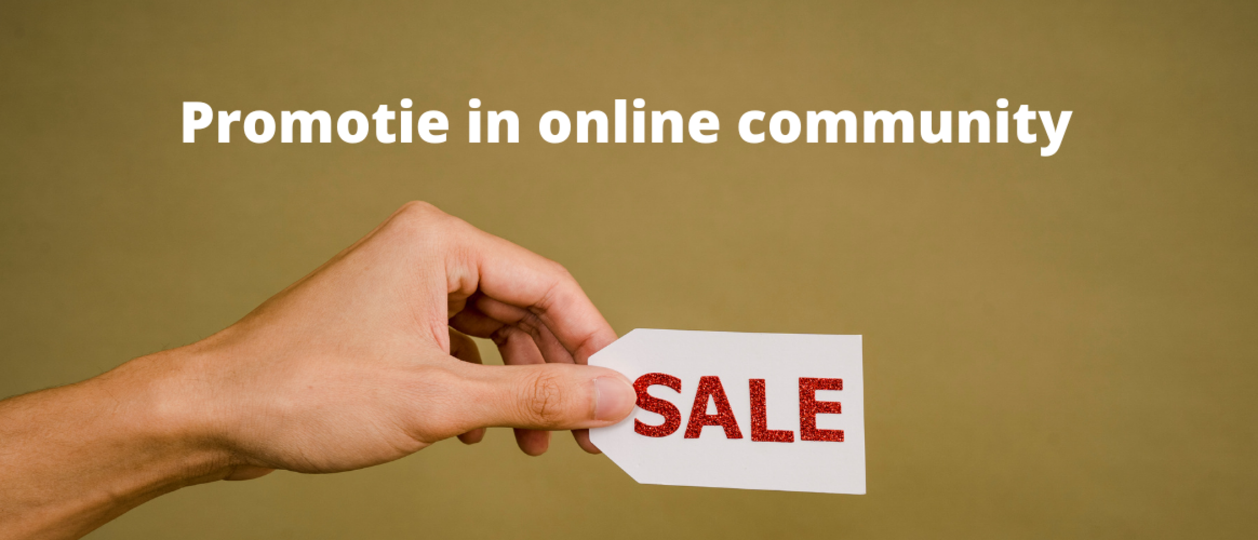 Promotie in online community