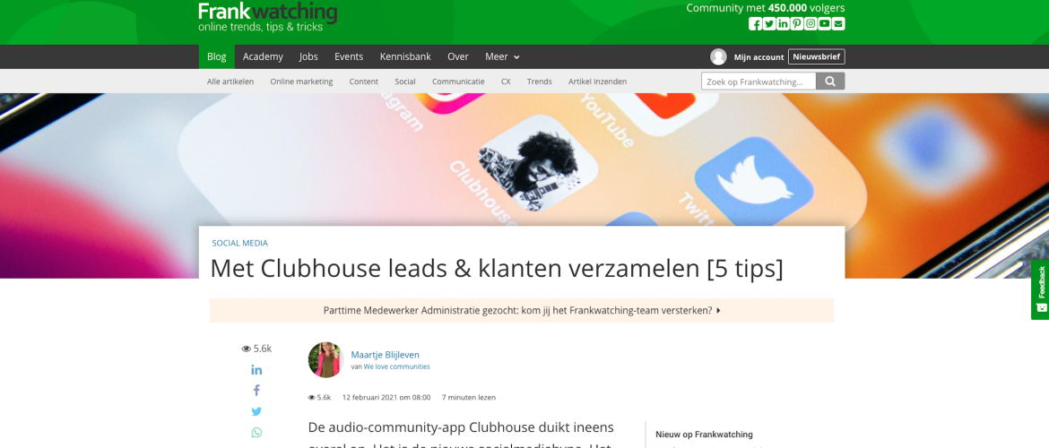 Met Clubhouse leads en klanten verzamelen [5 tips]