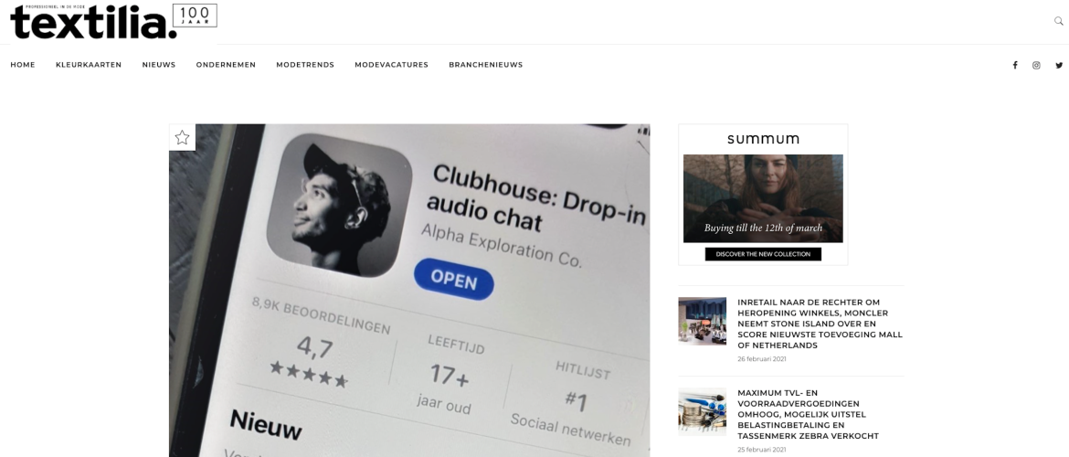 Clubhouse is hot, is het ook nuttig voor de modebranche?