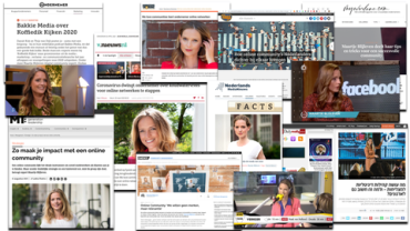 in de media