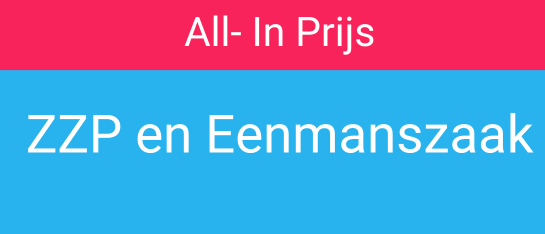 Tarief compleet boekhouden ZZP en eenmanszaak