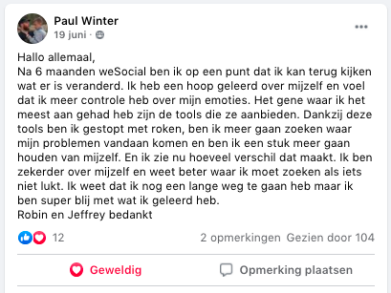 Review Paul WeSocialMEN