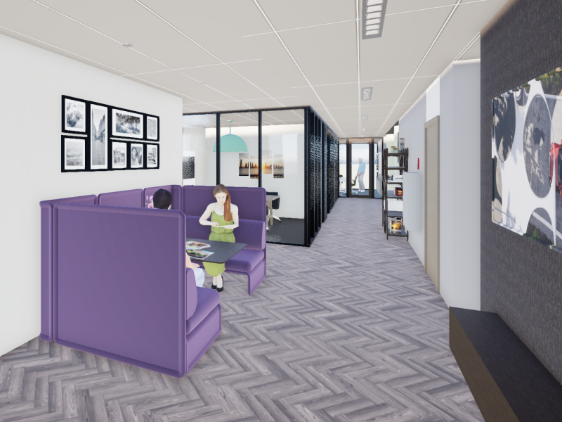3D visualisatie kantoor