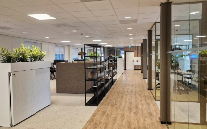 Werkzone met diversiteit aan ruimtes