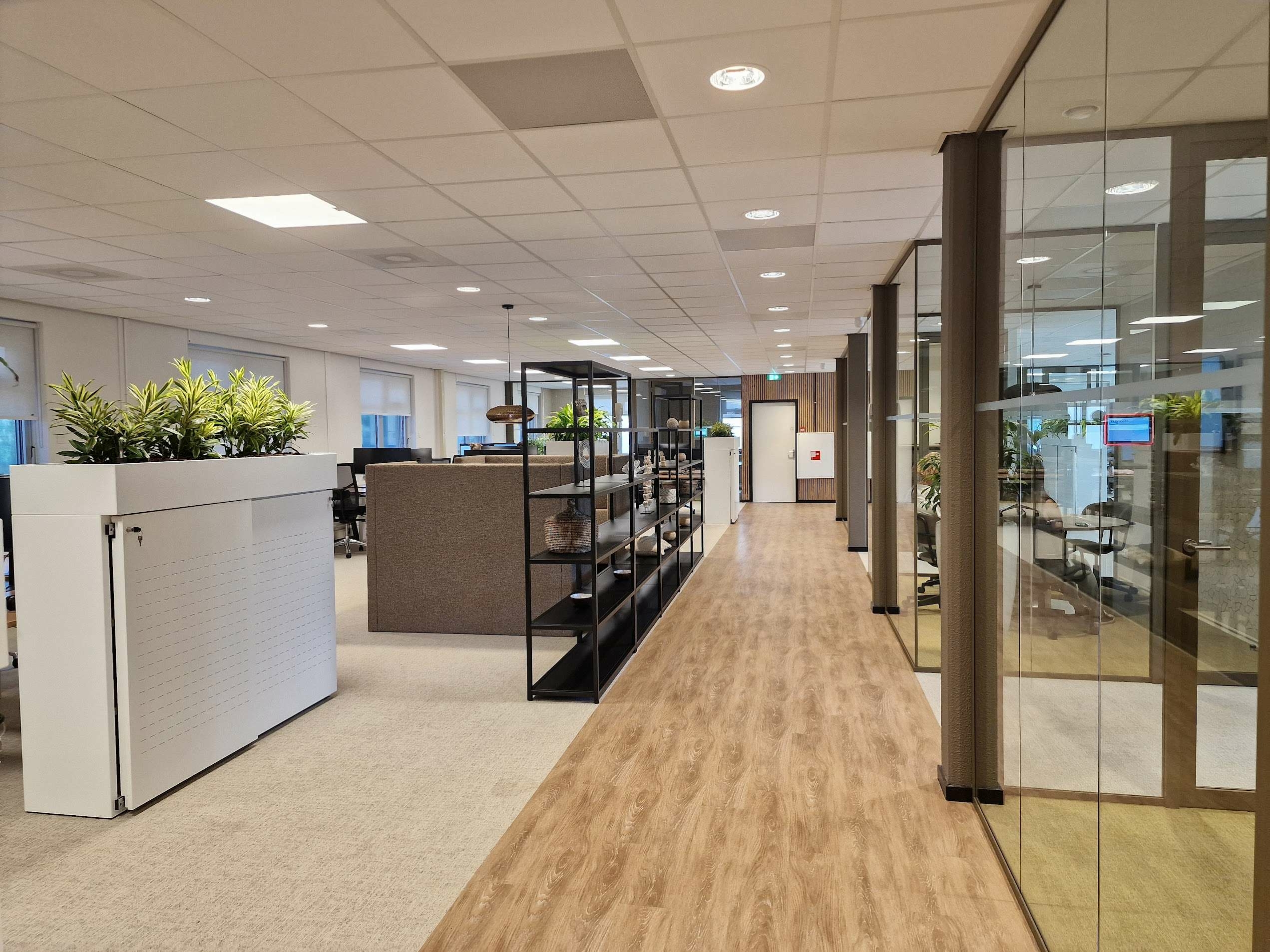 Werkzone met diversiteit aan ruimtes