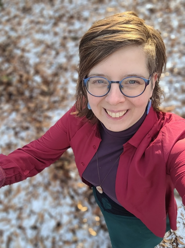 ik innerlijke mentor in sneeuw Anja Coulier in de sneeuw in het bos