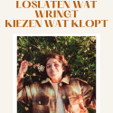 Cover e-book over beperkende overtuigingen 'loslaten wat wringt, kiezen wat klopt'