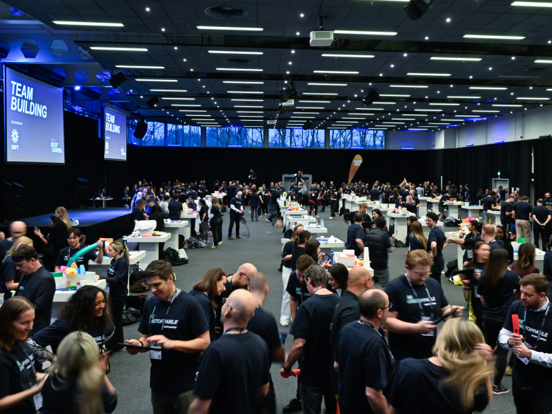 actieve teambuilding voor grote groepen