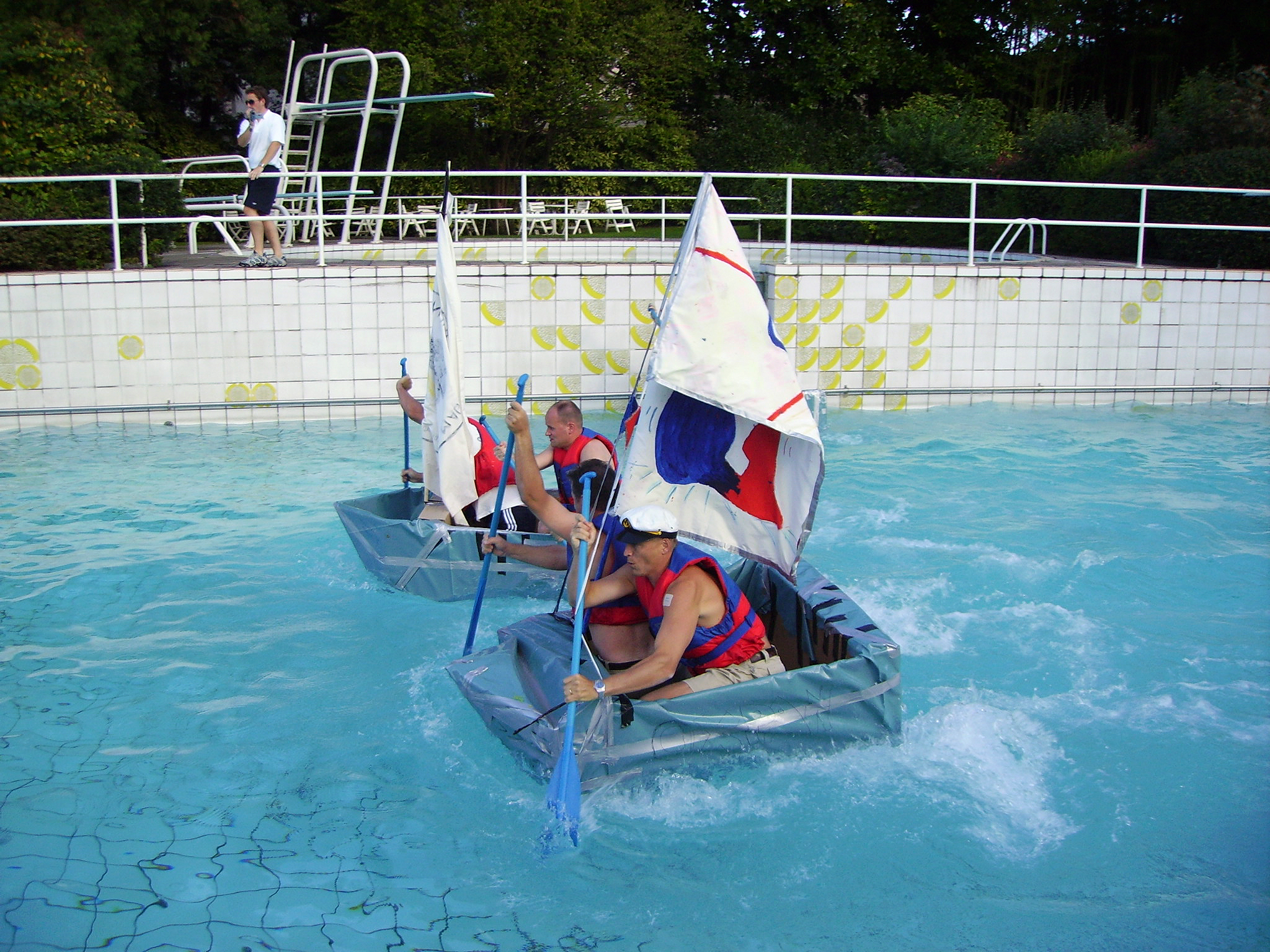 Flat out a boat