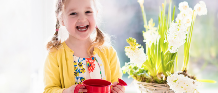 “Veel dank aan alle ouders die voor de plantjes hebben gezorgt.”