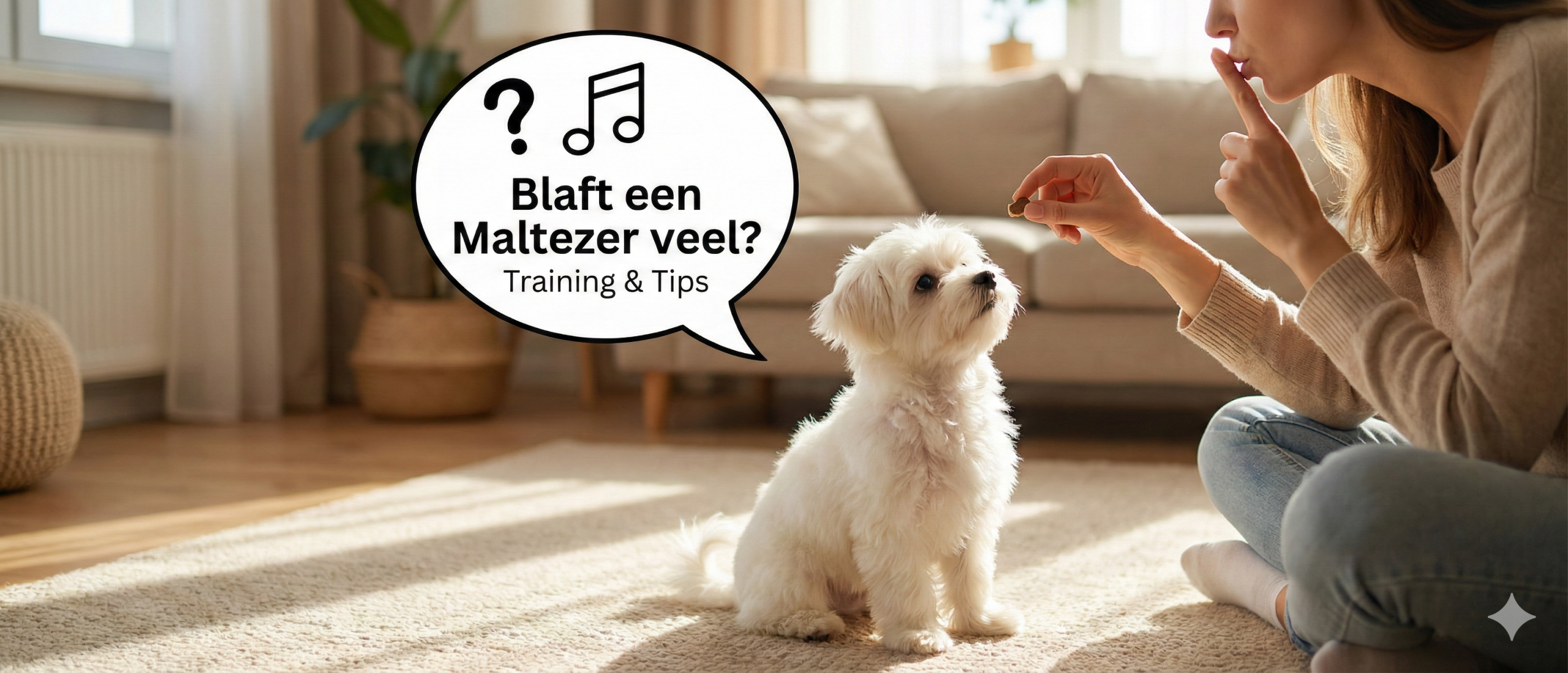 blaft een maltezer veel