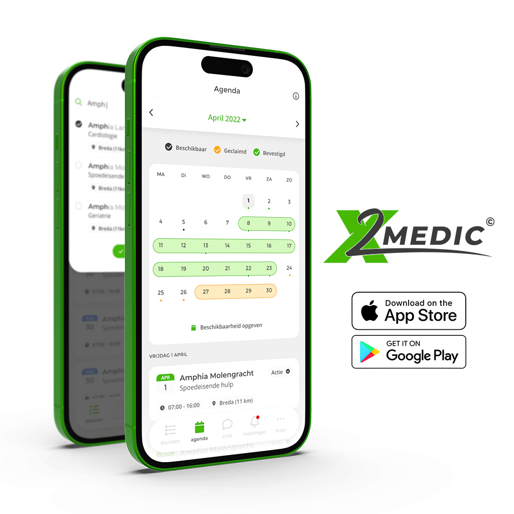 Diensten toevoegen aan jouw X2Medic app