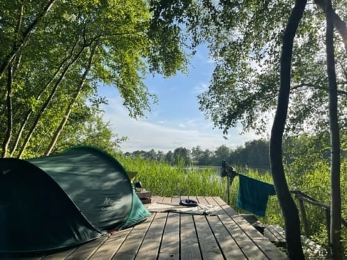 Kampeerplek yoga in de natuur retreat in Drenthe