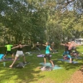 Krijger 2 yoga in de natuur retreat