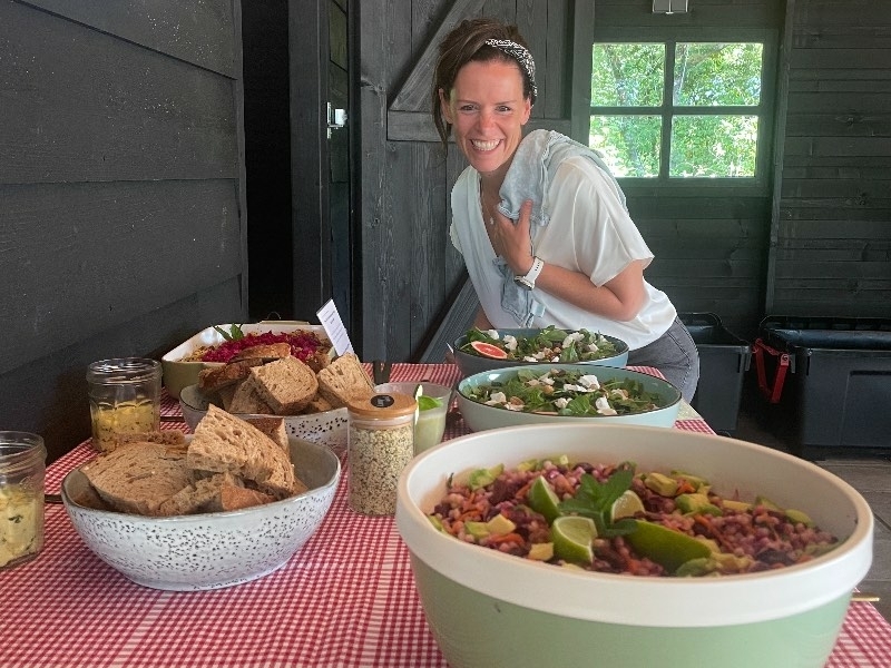 Zomer retreat dag lunch Gezonde lunch tijdens zomer retreat dag