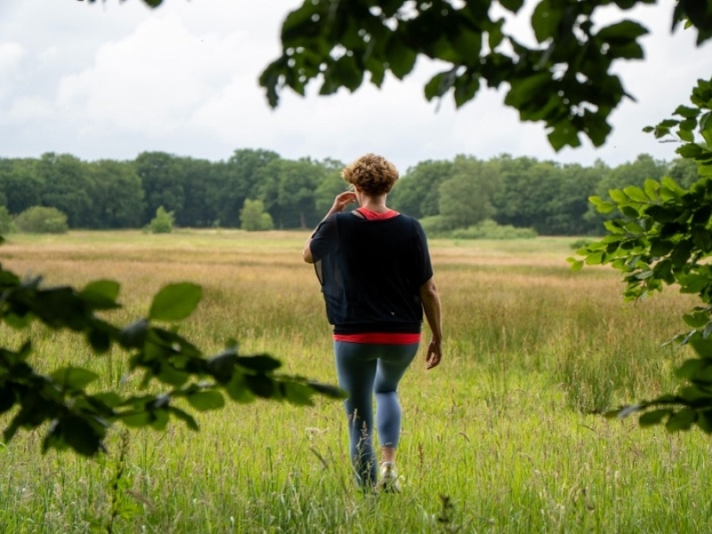 Wandeling tijdens yoga retreat dag in Drentse natuur Yoga Retreat Dag met wandeling door de natuur