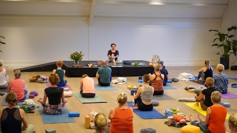 Vinyasa yoga retreat dag op Hof van Saksen