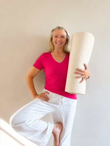 sigrid met yogamat
