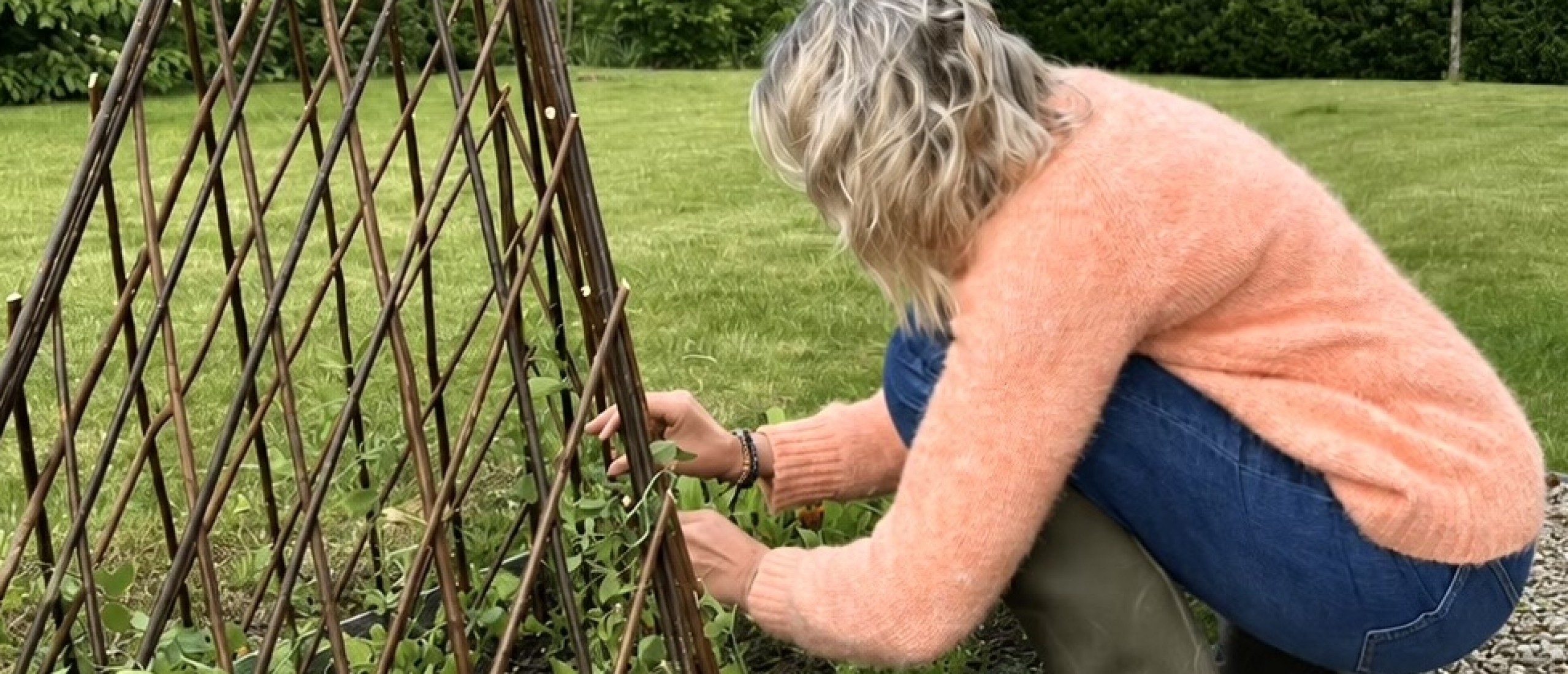 sigrid in de tuin