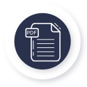 Icoon van een pdf document