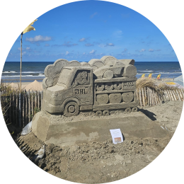 zandsculptuur voor dhl zandsculptuur voor dhl