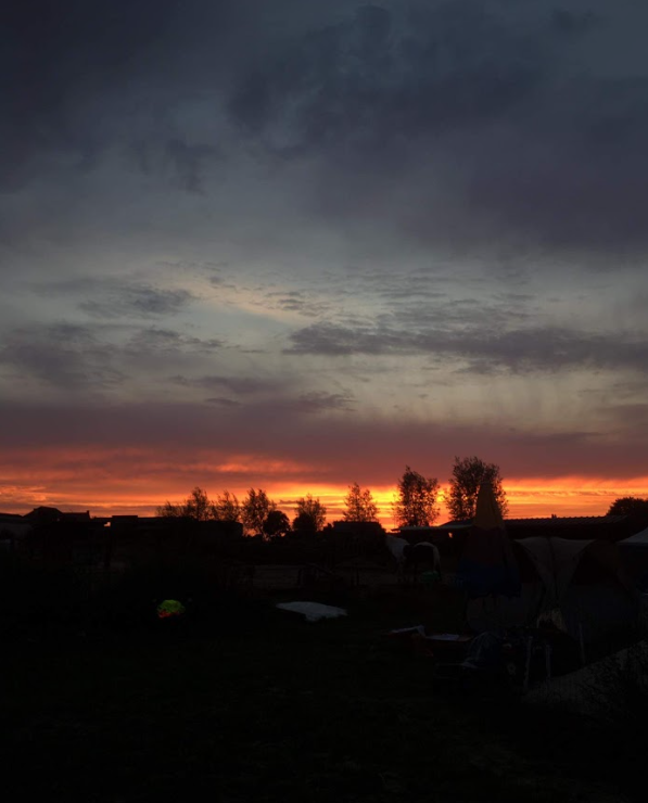 Prachtige avondlucht in Kruishoutem