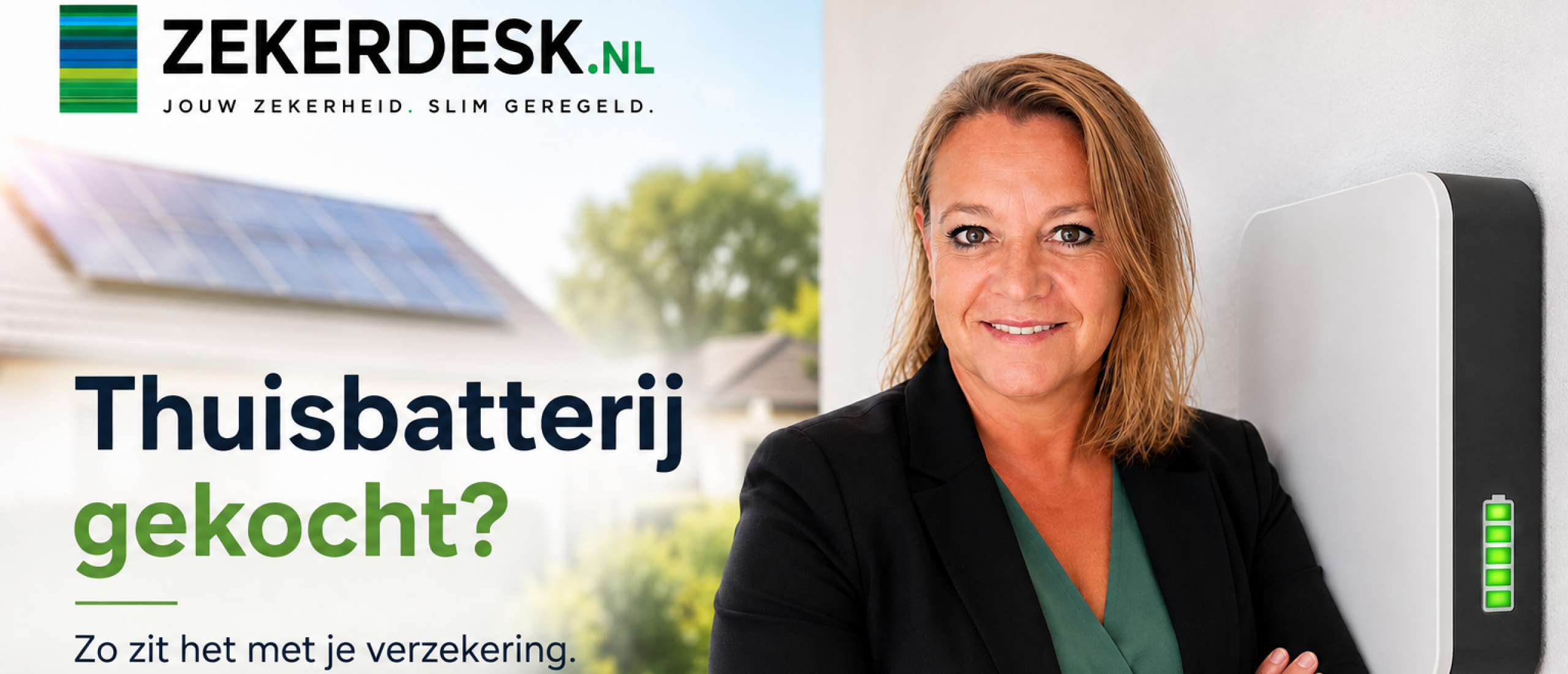Thuisbatterij gekocht? Zo zit het met je verzekering