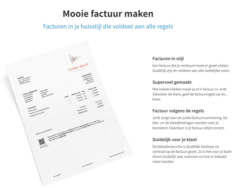 Gratis Mooie Facturen Maken met Jortt