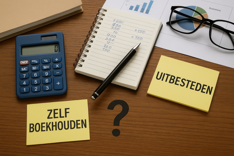 Zelf boekhouden of uitbesteden? De voor- en nadelen op een rij