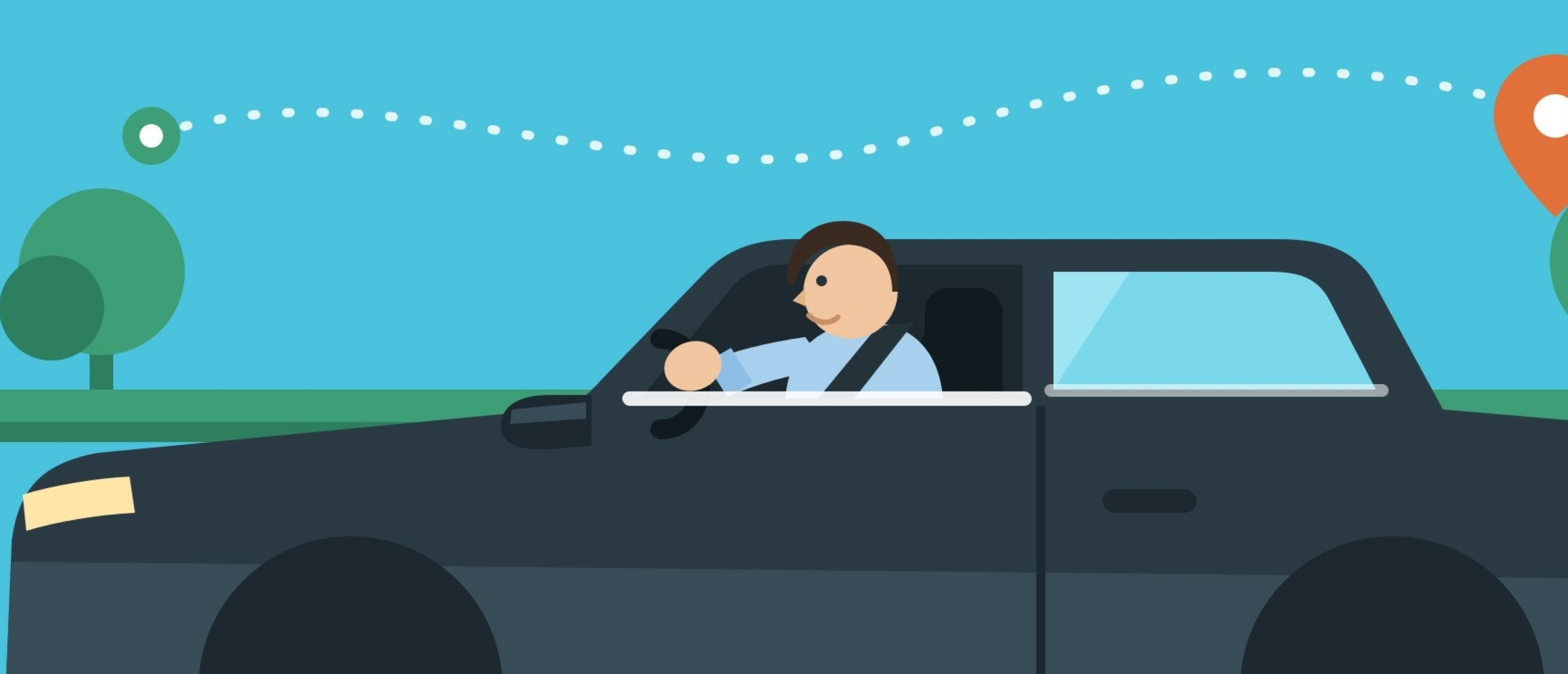 Automatische rittenregistratie tijdens een zakelijke rit Automatische rittenregistratie tijdens een zakelijke rit