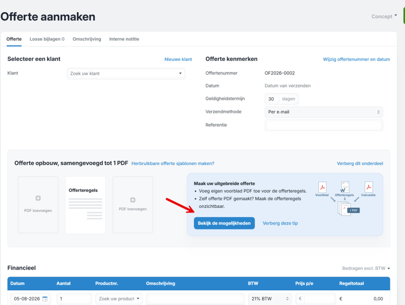 WeFact review - offerte maken uitgebreid met voorblad - introductie - offerte bedragen - calculatie of andere infobronnen WeFact review - offerte maken uitgebreid met voorblad - introductie - offerte bedragen - calculatie of andere infobronnen