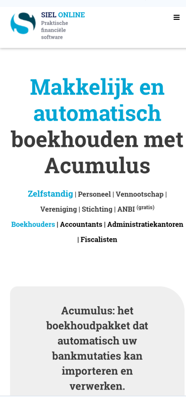 Acumulus online boekhoudprogramma