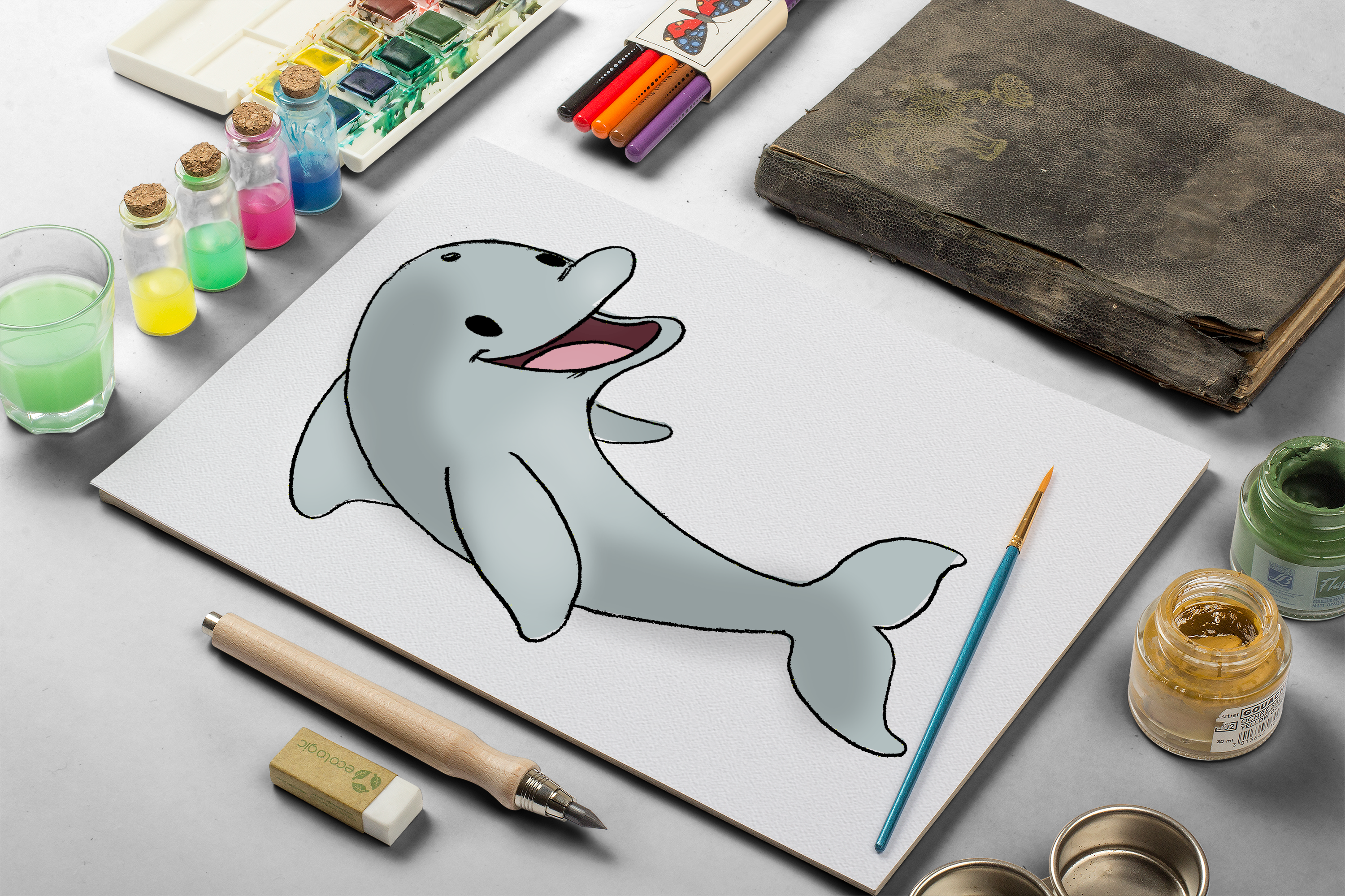 Hoe Teken Je Een Dolfijn